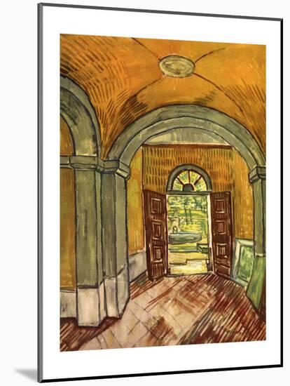 Lobby in the Asylum-Vincent van Gogh-Mounted Giclee Print