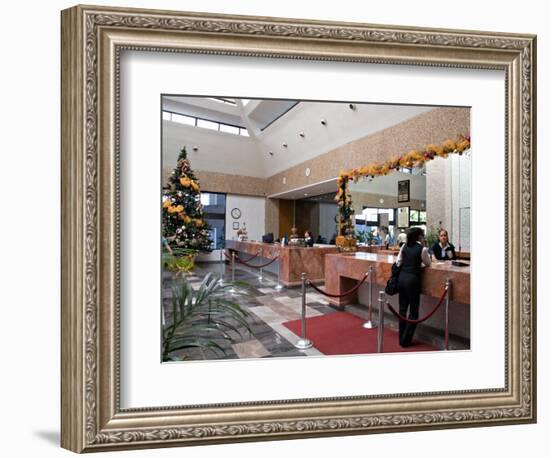 Lobby of the El Moro Beach Hotel, Mazatlan, Mexico-Charles Sleicher-Framed Photographic Print