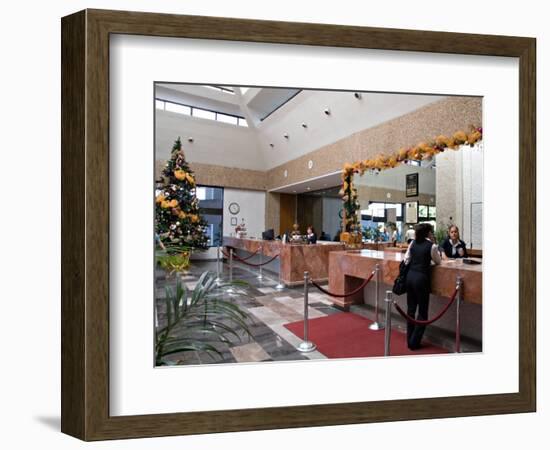 Lobby of the El Moro Beach Hotel, Mazatlan, Mexico-Charles Sleicher-Framed Photographic Print