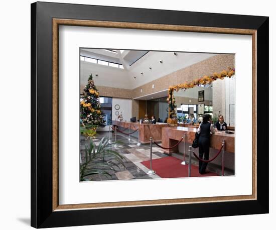 Lobby of the El Moro Beach Hotel, Mazatlan, Mexico-Charles Sleicher-Framed Photographic Print