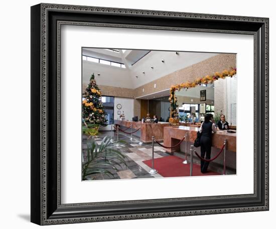 Lobby of the El Moro Beach Hotel, Mazatlan, Mexico-Charles Sleicher-Framed Photographic Print