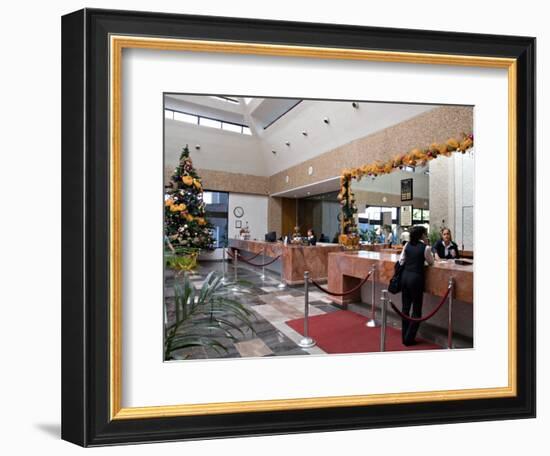 Lobby of the El Moro Beach Hotel, Mazatlan, Mexico-Charles Sleicher-Framed Photographic Print