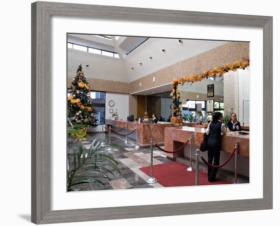 Lobby of the El Moro Beach Hotel, Mazatlan, Mexico-Charles Sleicher-Framed Photographic Print