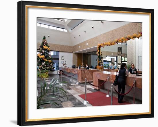 Lobby of the El Moro Beach Hotel, Mazatlan, Mexico-Charles Sleicher-Framed Photographic Print