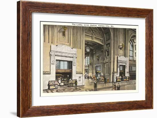 Lobby, Union Station, Kansas City, Missouri-null-Framed Art Print