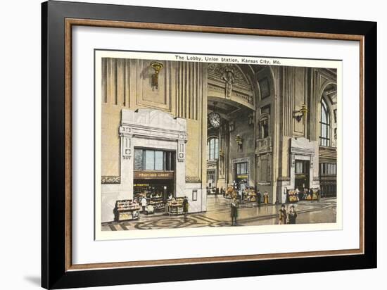 Lobby, Union Station, Kansas City, Missouri-null-Framed Art Print