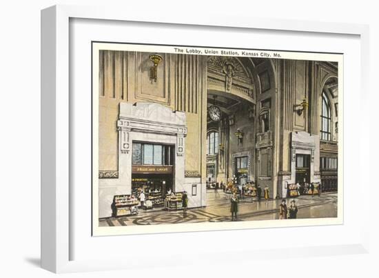 Lobby, Union Station, Kansas City, Missouri-null-Framed Art Print