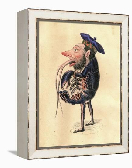 Lobster 1873 'Missing Links' Parade Costume Design-Charles Briton-Framed Premier Image Canvas