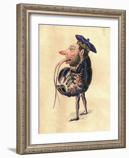 Lobster 1873 'Missing Links' Parade Costume Design-Charles Briton-Framed Giclee Print