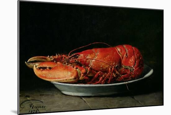 Lobster, 1878-Guillaume Romain Fouace-Mounted Giclee Print