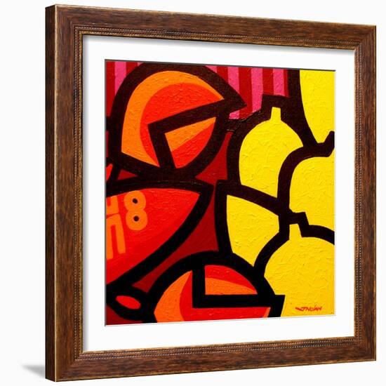 Lobster and 5 Lemons-John Nolan-Framed Giclee Print