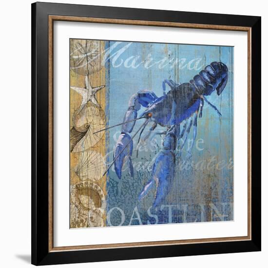 Lobster and Sea-null-Framed Giclee Print