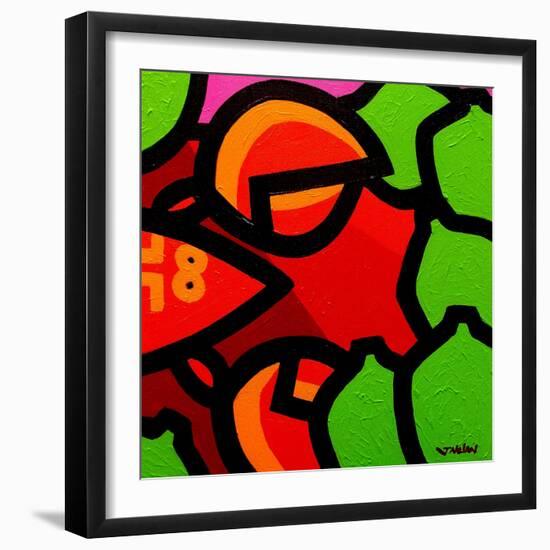 Lobster and Seven Limes-John Nolan-Framed Giclee Print