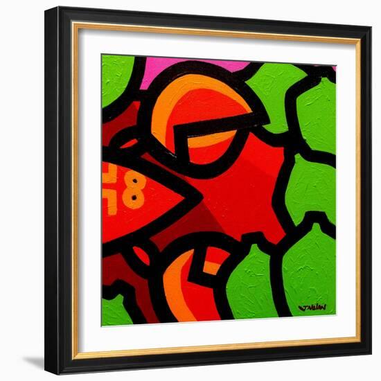 Lobster and Seven Limes-John Nolan-Framed Giclee Print