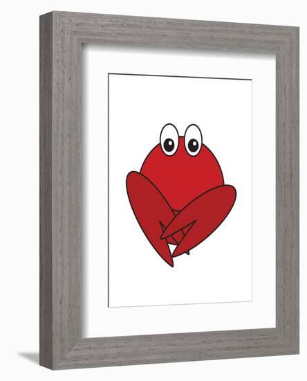 Lobster - Animaru Cartoon Animal Print-Animaru-Framed Giclee Print