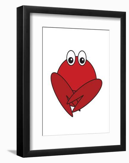 Lobster - Animaru Cartoon Animal Print-Animaru-Framed Giclee Print