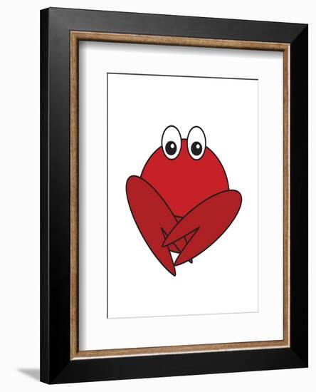 Lobster - Animaru Cartoon Animal Print-Animaru-Framed Giclee Print