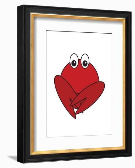 Lobster - Animaru Cartoon Animal Print-Animaru-Framed Giclee Print