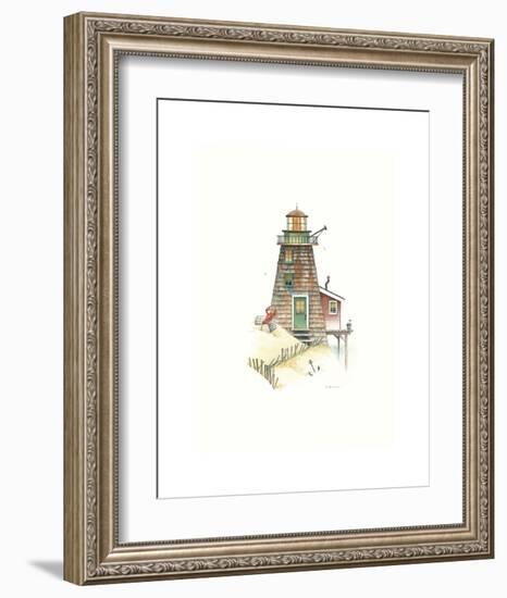 Lobster Bay Light-Lisa Danielle-Framed Art Print