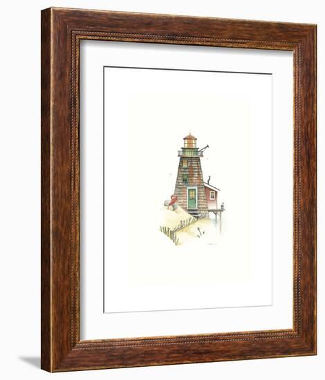 Lobster Bay Light-Lisa Danielle-Framed Art Print