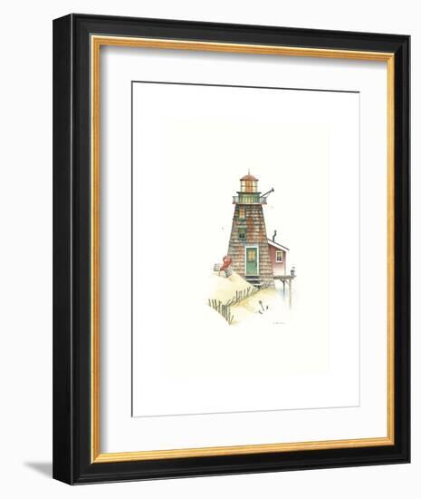 Lobster Bay Light-Lisa Danielle-Framed Art Print