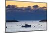 Lobster Boat at Dawn in Rye Harbor, New Hampshire-Jerry & Marcy Monkman-Mounted Photographic Print