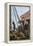 Lobster-Boat Unloaded Along a Maine Pier, circa 1880-null-Framed Premier Image Canvas