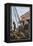 Lobster-Boat Unloaded Along a Maine Pier, circa 1880-null-Framed Premier Image Canvas