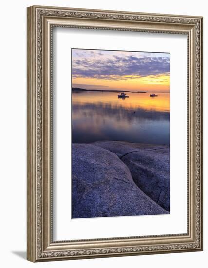 Lobster boats in a harbor in South Thomaston, Maine.-Jerry & Marcy Monkman-Framed Photographic Print