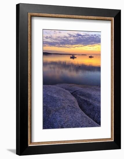 Lobster boats in a harbor in South Thomaston, Maine.-Jerry & Marcy Monkman-Framed Photographic Print