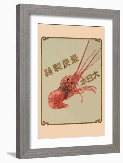 Lobster Brand - the Best Japanese Silk-null-Framed Art Print