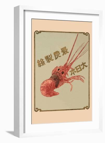 Lobster Brand - the Best Japanese Silk-null-Framed Art Print