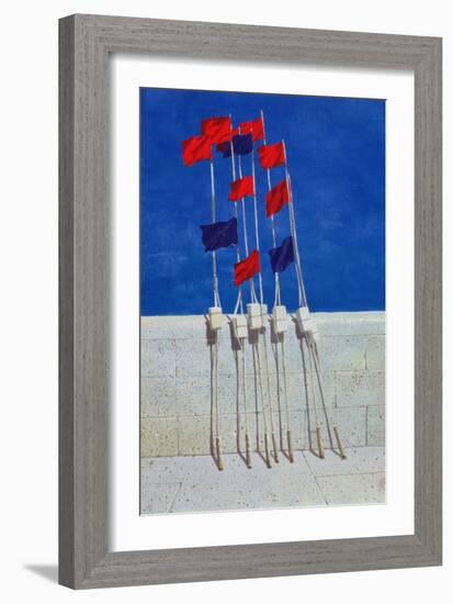 Lobster Buoys, 1990s-Lincoln Seligman-Framed Giclee Print