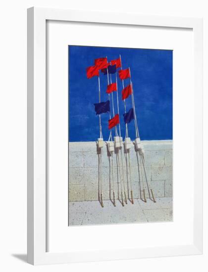 Lobster Buoys, 1990s-Lincoln Seligman-Framed Giclee Print