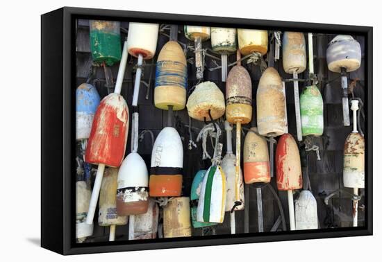 Lobster Buoys, Cape Cod National Seashore, Orleans, Cape Cod, Massachusetts, New England, Usa-Wendy Connett-Framed Premier Image Canvas