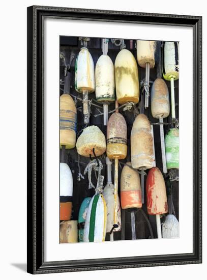 Lobster Buoys, Cape Cod National Seashore, Orleans, Cape Cod, Massachusetts, New England, Usa-Wendy Connett-Framed Photographic Print