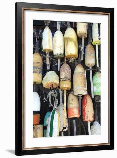 Lobster Buoys, Cape Cod National Seashore, Orleans, Cape Cod, Massachusetts, New England, Usa-Wendy Connett-Framed Photographic Print