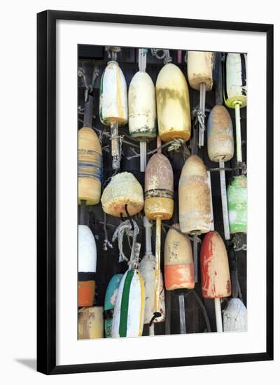 Lobster Buoys, Cape Cod National Seashore, Orleans, Cape Cod, Massachusetts, New England, Usa-Wendy Connett-Framed Photographic Print