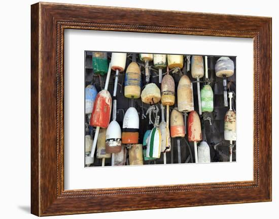 Lobster Buoys, Cape Cod National Seashore, Orleans, Cape Cod, Massachusetts, New England, Usa-Wendy Connett-Framed Photographic Print