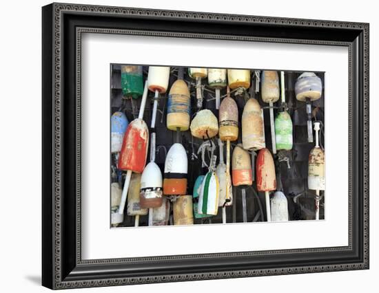 Lobster Buoys, Cape Cod National Seashore, Orleans, Cape Cod, Massachusetts, New England, Usa-Wendy Connett-Framed Photographic Print