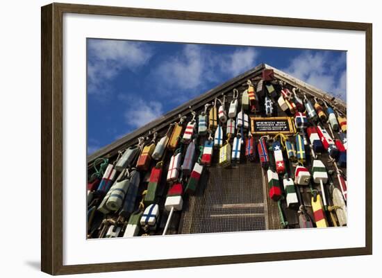 Lobster Buoys, Gloucester, Massachusetts, USA-Walter Bibikow-Framed Photographic Print