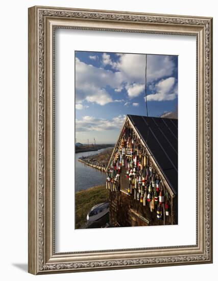 Lobster Buoys, Gloucester, Massachusetts, USA-Walter Bibikow-Framed Photographic Print