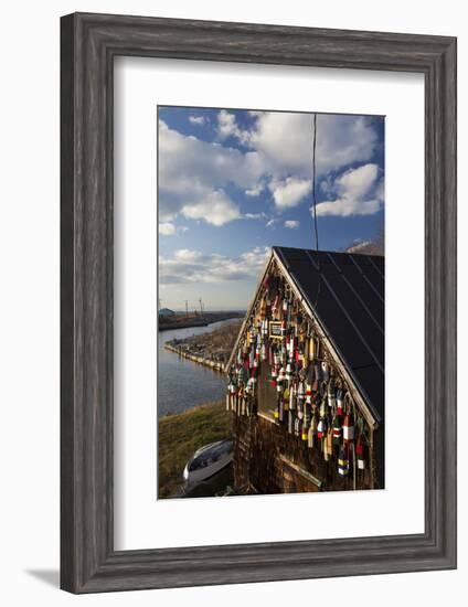 Lobster Buoys, Gloucester, Massachusetts, USA-Walter Bibikow-Framed Photographic Print