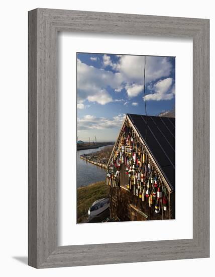 Lobster Buoys, Gloucester, Massachusetts, USA-Walter Bibikow-Framed Photographic Print