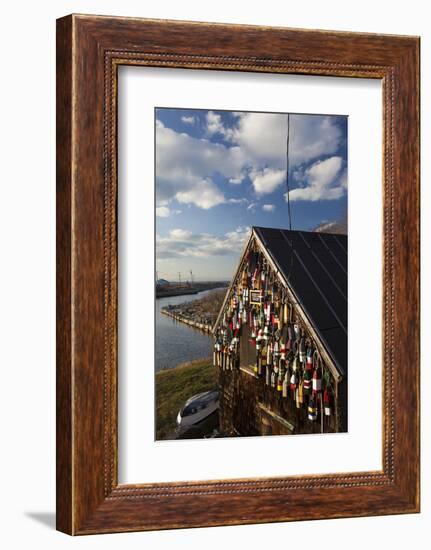 Lobster Buoys, Gloucester, Massachusetts, USA-Walter Bibikow-Framed Photographic Print