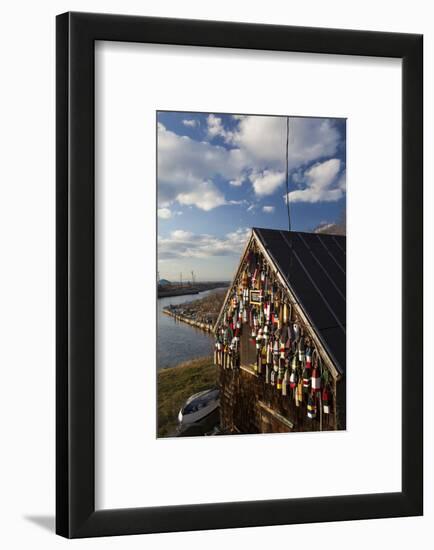 Lobster Buoys, Gloucester, Massachusetts, USA-Walter Bibikow-Framed Photographic Print