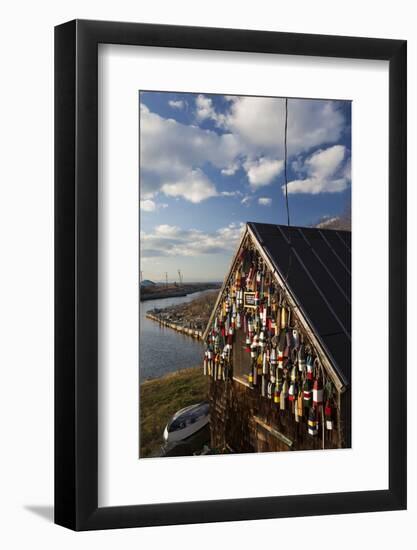 Lobster Buoys, Gloucester, Massachusetts, USA-Walter Bibikow-Framed Photographic Print