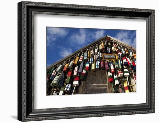 Lobster Buoys, Gloucester, Massachusetts, USA-Walter Bibikow-Framed Photographic Print