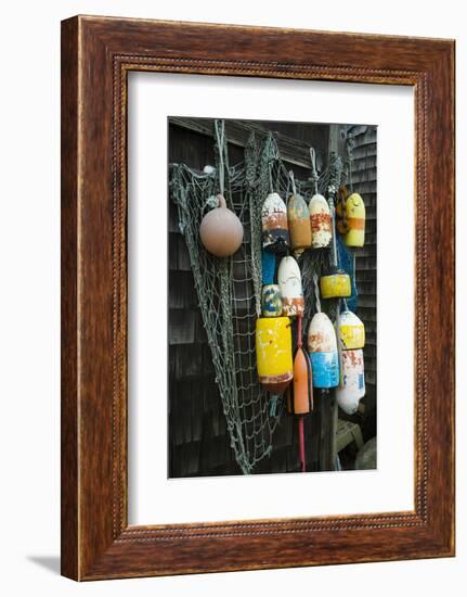 Lobster Buoys, Rockport, Massachusetts, USA-Walter Bibikow-Framed Photographic Print