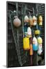 Lobster Buoys, Rockport, Massachusetts, USA-Walter Bibikow-Mounted Photographic Print